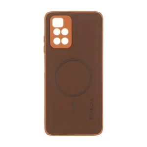 قاب Puloka جیر طرح مگ سیف Slim محافظ لنزدار Xiaomi Redmi 10 / Redmi 10 Prime - قهوه ای