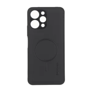 قاب Puloka جیر طرح مگ سیف Slim محافظ لنزدار Xiaomi Redmi 12 / Poco M6 Pro 5G - مشکی