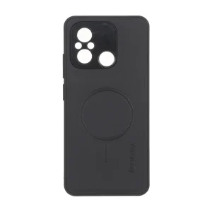 قاب Puloka جیر طرح مگ سیف Slim محافظ لنزدار Xiaomi Redmi 12C / Redmi 11A / Poco C55 - مشکی