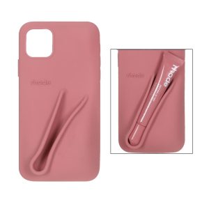 قاب سیلیکونی پاک کنی rhode با ست لیپ گلاس Apple iPhone 11 Pro Max - کالباسی