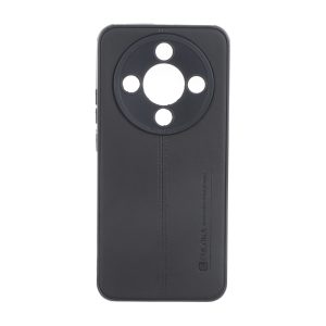قاب Puloka طرح چرم دوخت دار محافظ لنزدار Honor X9d - مشکی