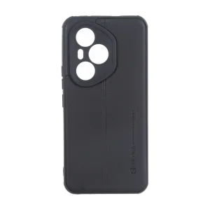 قاب Puloka طرح چرم دوخت دار محافظ لنزدار Honor 400 PRO - مشکی