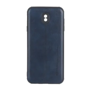 قاب Puloka طرح چرم دوخت دار محافظ لنزدار Samsung Galaxy J7 Pro / J730 - سرمه ای