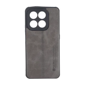 قاب Puloka طرح چرم دوخت دار محافظ لنزدار Honor X7d - طوسی