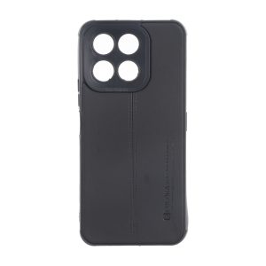 قاب Puloka طرح چرم دوخت دار محافظ لنزدار Honor X6c - مشکی