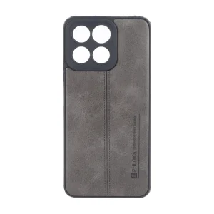 قاب Puloka طرح چرم دوخت دار محافظ لنزدار Honor X7c - طوسی