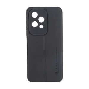 قاب Puloka طرح چرم دوخت دار محافظ لنزدار Honor 200 Lite - مشکی