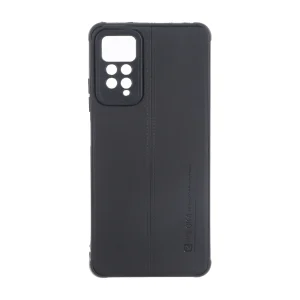 قاب Puloka طرح چرم دوخت دار محافظ لنزدار Xiaomi Redmi Note 12 Pro 4G / Redmi Note 11 Pro - مشکی