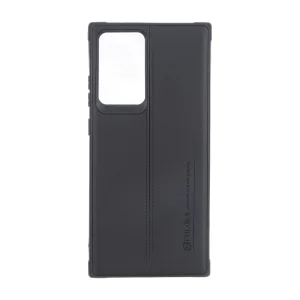 قاب Puloka طرح چرم دوخت دار Samsung Galaxy Note20 Ultra - مشکی