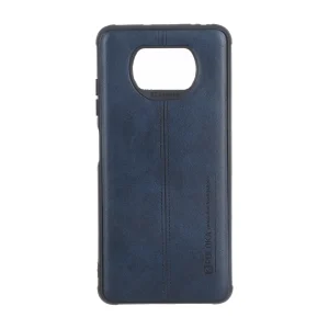 قاب Puloka طرح چرم دوخت دار Xiaomi Poco X3 / Poco X3 Pro / Poco X3 NFC - سرمه ای کد 1