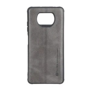 قاب Puloka طرح چرم دوخت دار Xiaomi Poco X3 / Poco X3 Pro / Poco X3 NFC - طوسی