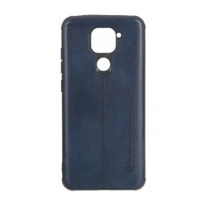 قاب Puloka طرح چرم دوخت دار Xiaomi Redmi Note 9 / Redmi 10X 5G / Redmi 10X Pro 5G - سرمه ای کد 1