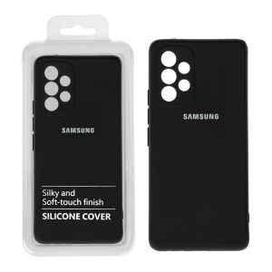 قاب نیو سیلیکون محافظ لنزدار RFF مدل Samsung A53 مشکی (پک دار)