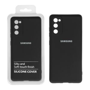 قاب نیو سیلیکون محافظ لنزدار RFF مدل Samsung S20 FE مشکی (پک دار)