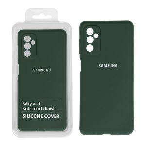 قاب نیو سیلیکون محافظ لنزدار RFF مدل Samsung M52 سبز تیره (پک دار)