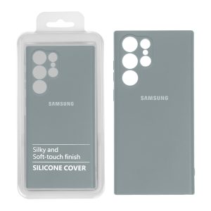 قاب نیو سیلیکون محافظ لنزدار RFF مدل Samsung Galaxy S22 Ultra - آبی فیلی (پک دار)
