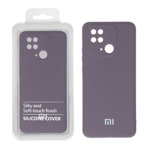 قاب نیو سیلیکون محافظ لنزدار RFF مدل Xiaomi Redmi 10C بنفش (پک دار)