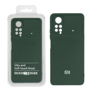قاب نیو سیلیکون محافظ لنزدار RFF مدل Xiaomi Poco X4 Pro سبز تیره (پک دار)