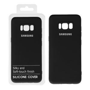 قاب نیو سیلیکون محافظ لنزدار RFF مدل Samsung S8 - مشکی (پک دار)