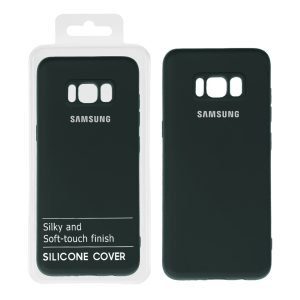 قاب نیو سیلیکون محافظ لنزدار RFF مدل Samsung S8 - سبز تیره (پک دار)