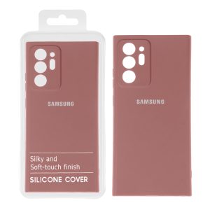 قاب نیو سیلیکون محافظ لنزدار RFF مدل Samsung Galaxy Note20 Ultra - حنایی (پک دار)