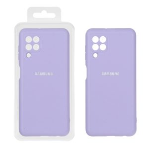 قاب نیو سیلیکون محافظ لنزدار RFF مدل Samsung Galaxy A22 4G / M22 / M32 4G / F22 - یاسی (پک دار)