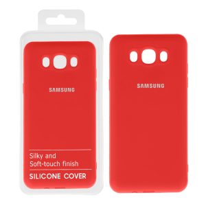 قاب نیو سیلیکون محافظ لنزدار RFF مدل Samsung j710 - قرمز (پک دار)