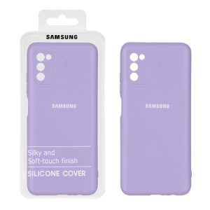 قاب نیو سیلیکون محافظ لنزدار RFF مدل Samsung A03S / A02S - یاسی (پک دار)