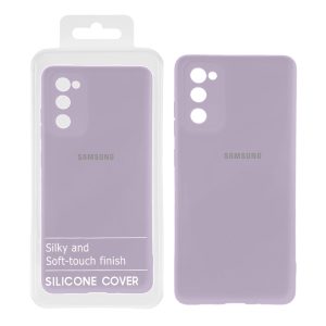 قاب نیو سیلیکون محافظ لنزدار RFF مدل Samsung S20 FE - یاسی (پک دار)