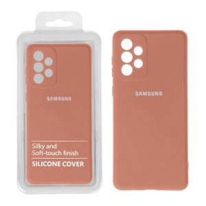 قاب نیو سیلیکون محافظ لنزدار RFF مدل Samsung A73 - حنایی کد 5 (پک دار)