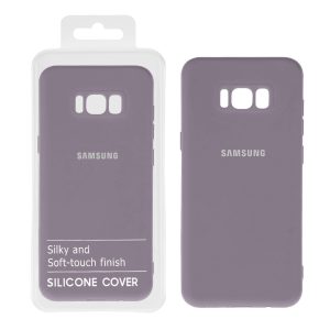 قاب نیو سیلیکون محافظ لنزدار RFF مدل Samsung S8 Plus - بنفش کدر کد 5 (پک دار)