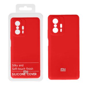 قاب نیو سیلیکون محافظ لنزدار RFF مدل Xiaomi Mi 11T / 11T Pro - قرمز کد 6 (پک دار)