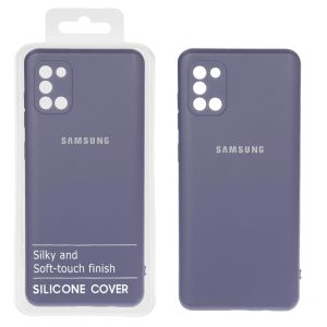 قاب نیو سیلیکون محافظ لنزدار RFF مدل Samsung A31 - بنفش کدر کد 6 (پک دار)