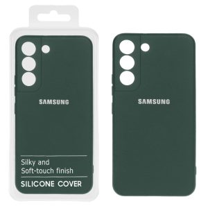 قاب نیو سیلیکون محافظ لنزدار RFF مدل Samsung S22 Plus - سبزتیره کد 6 (پک دار)