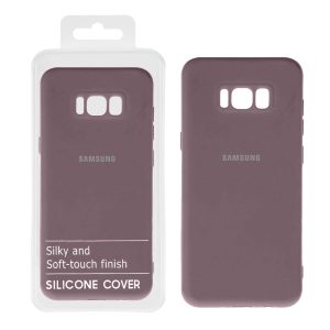 قاب نیو سیلیکون محافظ لنزدار RFF مدل Samsung S8 - بنفش کدر کد 6 (پک دار)