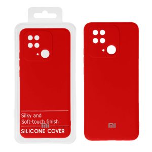 قاب نیو سیلیکون محافظ لنزدار RFF مدل Xiaomi Redmi 10c / Poco c40 / Redmi 10 power - قرمز کد7 (پک دار)