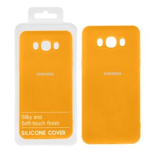 قاب نیو سیلیکون محافظ لنزدار RFF مدل Samsung J7 2016 / J710 - زرد کد 9 (پک دار)