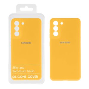 قاب نیو سیلیکون محافظ لنزدار RFF مدل Samsung S21 FE - زرد کد 9 (پک دار)