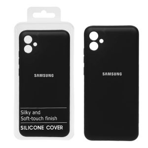 قاب نیو سیلیکون محافظ لنزدار RFF مدل Samsung A04E - مشکی کد 9 (پک دار)