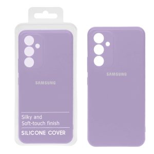 قاب نیو سیلیکون محافظ لنزدار RFF مدل Samsung A54 - 5G - یاسی (پک دار)