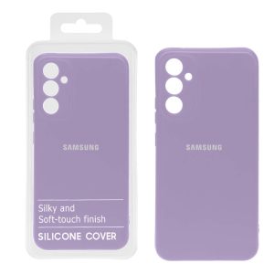 قاب نیو سیلیکون محافظ لنزدار RFF مدل Samsung A34 - یاسی (پک دار)