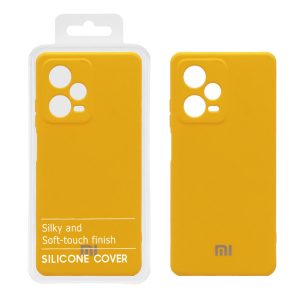 قاب نیو سیلیکون محافظ لنزدار RFF مدل Xiaomi Redmi Note 12 Pro - 5G - زرد (پک دار)