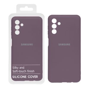 قاب نیو سیلیکون محافظ لنزدار RFF مدل Samsung A13 - 5G / A04S / F13 - بادمجانی (پک دار)