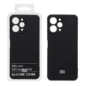 قاب نیو سیلیکون محافظ لنزدار RFF مدل Xiaomi Redmi 12 / Poco M6 Pro 5G - مشکی (پک دار)