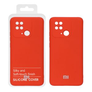 قاب نیو سیلیکون محافظ لنزدار RFF مدل Xiaomi Redmi 10c / Poco c40 / Redmi 10 power - نارنجی (پک دار)