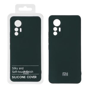 قاب نیو سیلیکون محافظ لنزدار RFF مدل Xiaomi 12 Lite -سبز تیره (پک دار)