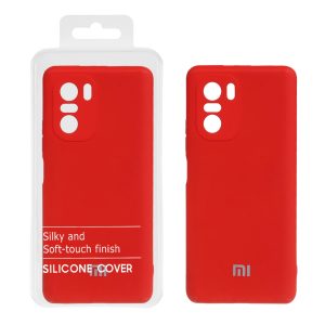 قاب نیو سیلیکون محافظ لنزدار RFF مدل Xiaomi Poco F3 / Mi 11i - قرمز (پک دار)