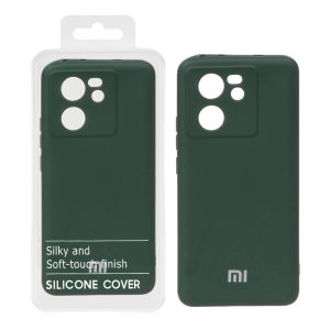 قاب نیو سیلیکون محافظ لنزدار RFF مدل Xiaomi Mi 13t / 13t Pro - سبز تیره (پک دار)