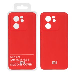 قاب نیو سیلیکون محافظ لنزدار RFF مدل Xiaomi Mi 13t / 13t Pro - قرمز (پک دار)