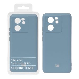قاب نیو سیلیکون محافظ لنزدار RFF مدل Xiaomi Mi 13t / 13t Pro - آبی فیلی (پک دار)